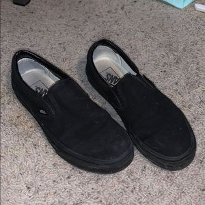 Solid Black Vans